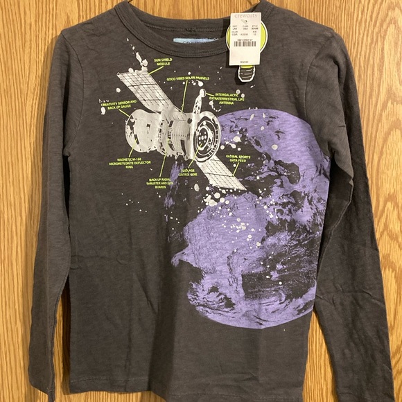 NWT Crew Cuts Glow in The dark Long Sleeve Shirt - Picture 1 of 4